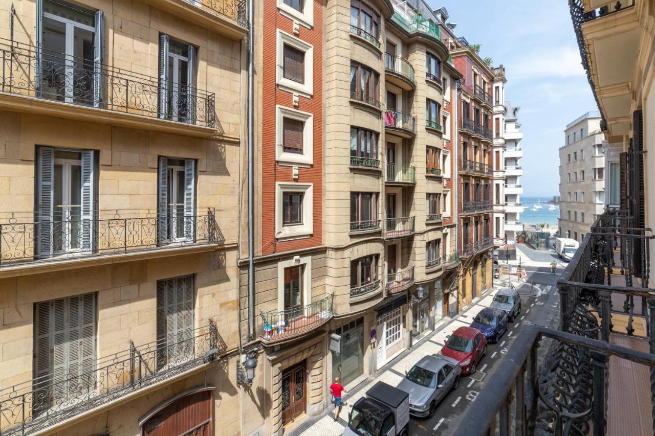 La Concha Cozy Balcony Apartment By Cisan Rentals San Sebastián Kültér fotó